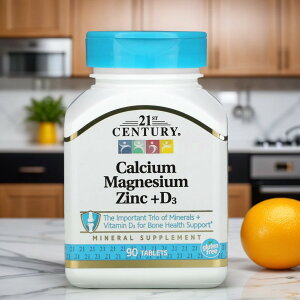 21st Century CALMAG ZINC+D3 90 JVE}OlVE +D3
