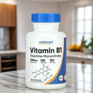 Nutricost Vitamin B1 Thiamine 100mg 120 Capsules - Gluten Free and Non-GMO