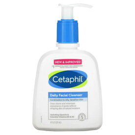 Cetaphil デイリーフェイシャルクレンザー Cetaphil Daily Facial Cleanser For Normal To Oily Skin 237ml 8液量オンス