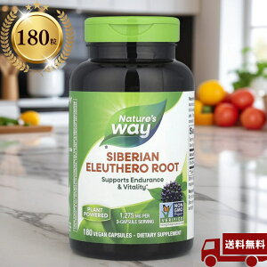 Nature's Way(lC`[YEFC) Siberian 180 Eleuthero 1,275mg VxAG]ERM 1425mg