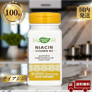 Nature's Way �i�C�A�V�� Niacin 100mg �r�^�~��B3 100�J�v�Z�� ���̓� ������ �ăM�t�g