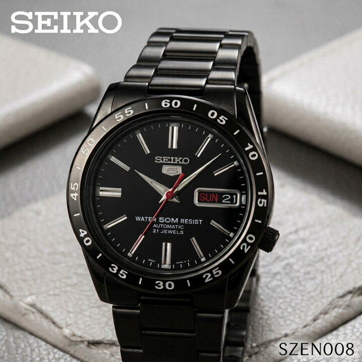 楽天市場】SEIKO セイコー5 黒い稲妻 SZEN008 セイコー SEIKO5 