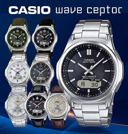 【ポイント7倍】CASIO カシオ ソーラー電波腕時計 waveceptor 紳士用　電波時計 casio 腕時計 カシオ 正規品 ソーラー 電波腕時計 電波ソーラー腕時計 メンズ 男性 ブランド マルチバンド6 太陽光 電池交換不要 5気圧防水 防災 就職 入学 敬老の日 プレゼント お祝い