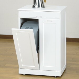 fam+ ファムプラス 天然木分別ダストボックス タイル付き 2分別