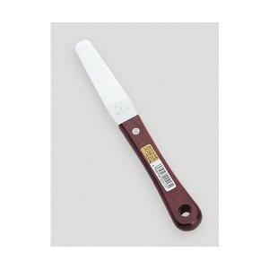 仁作 ステンレス製 スパチュラ 木柄 100mm No.413 【送料無料・ネコポス対応・代引不可】