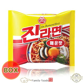 オットゥギ ジンラーメン『辛口』1BOX(120g×40個)/眞ラーメン/インスタントラーメン/即席ラーメン/韓国麺/非常食/防災食/韓国ラーメン/辛ラーメン/辛いラーメン/韓国食材/韓国食品/オットギ/OTTOGI