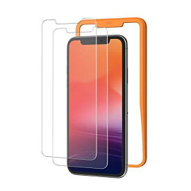 NIMASO ガラスフィルム iPhone11 Pro Max/iPhone Xs Max 用 液晶保護 フィルム 2枚入り ガイド枠付き NSP18H16