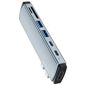 NIMASO MacBook用 Macbook ハブ 7-in-2 USB-C PD メディア ハブ 4K対応 HDMIポート 100W Power Delivery 対応 多機能USB-Cポート USB-A ポート microSD & SDカードMacbook Pro（2016以降） / Air（2018以降）に対応7in2 USB CアダプタNHB22K625