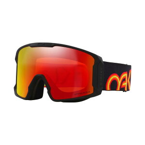 OAKLEY �I�[�N���[ �X�m�[�S�[�O�� LINE MINER L�yBlack Fire - Prizm Snow Torch Iridium�zPRIZM�����Y �n�C�R���g���X�g�����Y