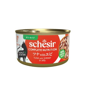 ファンタジーワールド Schesir キャット ツナwithエビ 85g（64605439）