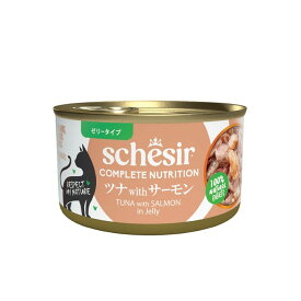 ファンタジーワールド Schesir キャット ツナwithサーモン 85g（64605441）