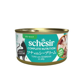 ファンタジーワールド Schesir キャット ツナwithシーブリーム 85g（64605442）