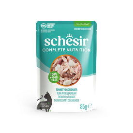 ファンタジーワールド Schesir キャット パウチ ツナwithシーブリーム 85g（64605451）