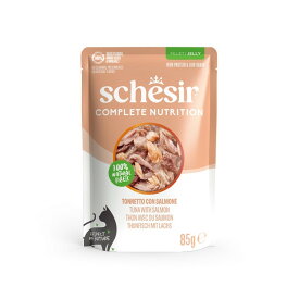 ファンタジーワールド Schesir キャット パウチ ツナwithサーモン 85g（64605452）