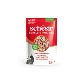ファンタジーワールド Schesir キャット パウチ ツナwithエビ 85g（64605453）