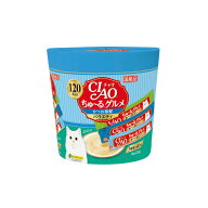 いなば CIAO ちゅ〜るグルメ かつお海鮮バラエティ 3種類の味入 (14g×120本入) (12600124) [ほたて貝柱/…