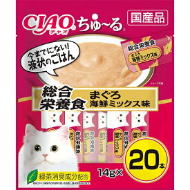 いなば CIAO ちゅ〜る 総合栄養食 まぐろ 海鮮ミックス味 14g×20本(12600227)