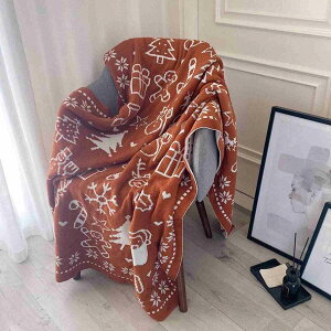 掛け毛布 ブランケット クリスマス レッド ひざ掛け 可愛い おしゃれ シングル ニット毛布 ひざ掛け 肩掛け エアコン対応 防寒 昼休み インテリア ソファ ベッドスロー 旅行用毛布 写真毛布