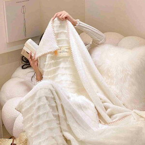 毛布 シングル ブランケット 大判 ロングシャギー 暖かい 柔らかい 可愛い ふわふわ 膝用 肩用 室内 車内 昼寝用 オールシーズン 洗える 無地 シングル エアコン対策 ソファーカバー ホワイ