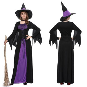 ハロウィン衣装 女王様 仮装 ウィッチ 魔女 巫女 悪魔 コスプレ衣装 ハロウィン 仮装 デビル 3点セット ワンピース 帽子 首輪 魔法使い パンバイア コスチューム
