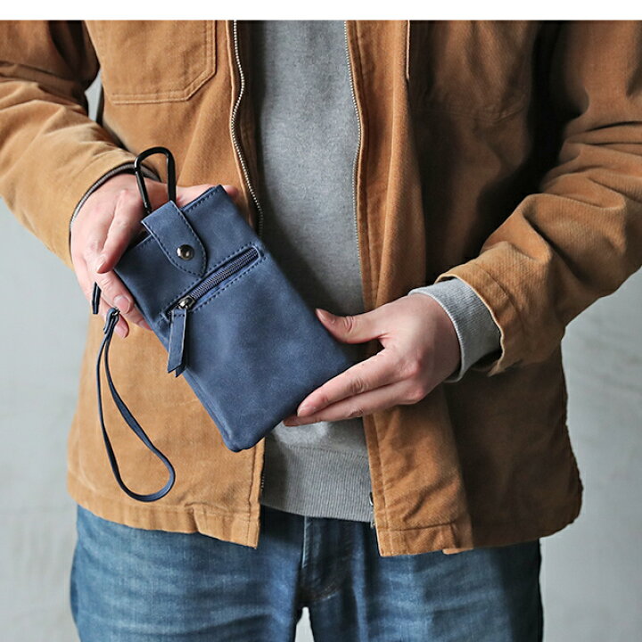 楽天市場 スマホ ポーチ メンズ スマホポーチ 2way ケース アイコス ウエストポーチ 腰 スマホバッグ アイフォン 男性用 スマートフォン 電子タバコ タバコケース Iphone ベルトポーチ 携帯 カラビナ レザー 煙草ケース たばこケース 革 Vint Belt 父の日 プレゼント