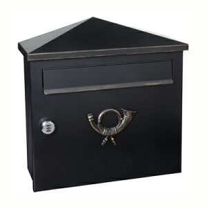 【送料無料】 HEIBI クラシカルポスト XH ブラック・ゴールド(ダイヤル錠)64283-027D ※※ classicaldaialsiries アンティーク調 壁付 おしゃれ 郵便ポスト 郵便受け 新築 祝い 戸建て リフォーム ハ