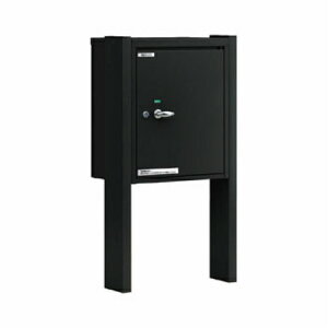 【送料無料】YKK AP ポスティモ 宅配ボックス1型 (カームブラック) 埋め込みポール(湿式)セット ※※ takuhai1gata1dan 宅配BOX おしゃれな宅配ボックス スタンド型宅配ボックス ※※