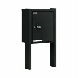 【送料無料】YKK AP ポスティモ 宅配ボックス1型 (カームブラック) 埋め込みポール(湿式)セット ※※ takuhai1gata1dan 宅配BOX おしゃれな宅配ボックス スタンド型宅配ボックス ※※