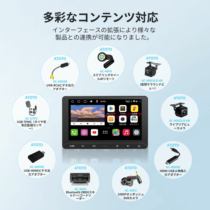 楽天市場】【ATOTO公式 S8G2114MX 10インチ カーナビ】atoto s8 2din 