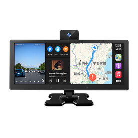 P8から進化版【ATOTO楽天公式店 P6 Androidナビ10.25インチポータブルナビ】ワイヤレスCarPlay ワイヤレスAndroid Auto WiFi 対応/USB テザリング 2GB＋32GB ミラーリンク オートディミング QLEDタッチパネル 前方車内カメラ内蔵録画対応 GPS内蔵 Gセンサー機能搭載 急速充電