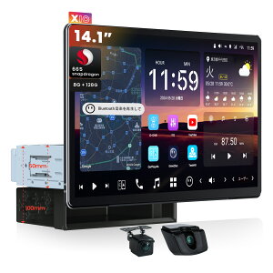 �yATOTO���� X10G141E�z14.1�C���`����Android�J�[�i�r 1DIN2DIN�t���[�e�B���O�^ 8GB+128GB��e�� ���C�����XCarPlay Android Auto 4G LTEAI�����A�V�X�^���g���ځ[�W�F���g QLED 36�o���hEQ YouTube Google�}�b�v �o