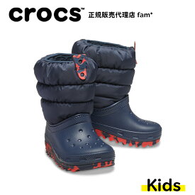 クロックス crocs【キッズ ブーツ】Classic Neo Puff Boot T/クラシック ネオ パフ ブーツ トドラー/ネイビー｜##
