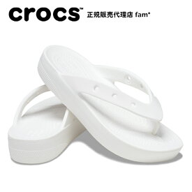 クロックス crocs【レディース サンダル】Classic Platform Flip W/クラシック プラットフォーム フリップ｜##