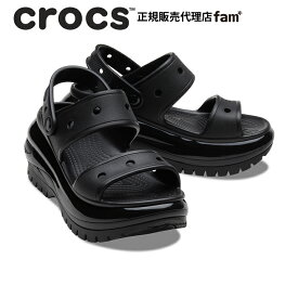 クロックス crocs【メンズ レディース サンダル】Mega Crush Sandal/メガ クラッシュ サンダル/ブラック｜☆