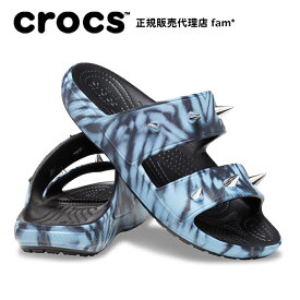 クロックス crocs【メンズ レディース サンダル】Classic Rebel Rebel Sandal /クラシック レベル レベル サンダル/マルチ×ブラック｜##