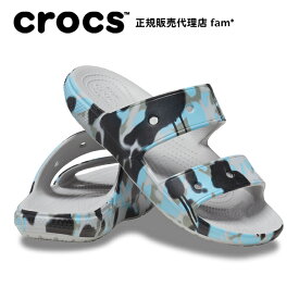 『60%OFF』クロックス crocs【メンズ レディース サンダル】Classic Crocs Spray Camo Sandal /クラシック クロックス スプレイ カモ サンダル/アトモスフィア｜##