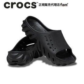 クロックス crocs【メンズ レディース サンダル】Echo Slide/エコー スライド/ブラック｜☆
