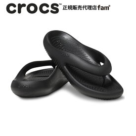 クロックス crocs【メンズ レディース サンダル】Mellow Recovery Flip/メロウ リカバリー フリップ/ブラック｜☆