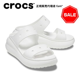 クロックス crocs【メンズ レディース サンダル】Crush Sandal/クラッシュ サンダル/ホワイト｜##