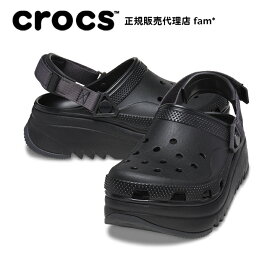 クロックス crocs【メンズ レディース サンダル】Hiker Xscape Clog/ハイカー エスケープ クロッグ/ブラック/厚底｜☆