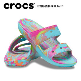 『50%OFF』クロックス crocs【メンズ レディース サンダル】Classic Crocs Marbled Sandal/クラシック クロックス マーブルド サンダル｜##