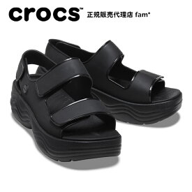 『60%OFF』クロックス crocs【レディース サンダル】Skyline Sandal W/クロックス スカイライン サンダル/ブラック｜##