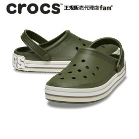 『30%OFF』クロックス crocs【メンズ レディース サンダル】Off Court Logo Clog/オフ コート ロゴ クロッグ/アーミーグリーン｜##