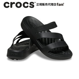 クロックス crocs【レディース サンダル】Getaway Strappy/ゲッタウェイ ストラッピー/ブラック｜##