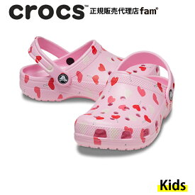 『40%OFF』クロックス crocs【キッズ サンダル】Classic Valentines Day Clog T/クラシック バレンタインディ クロッグ トドラー/フラミンゴ｜●