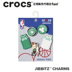 クロックス アクセサリー【jibbitz ジビッツ】△NBA Boston Celtics 5Pack/NBA ボストン セルティックス 5パック/バスケ/10011279｜△