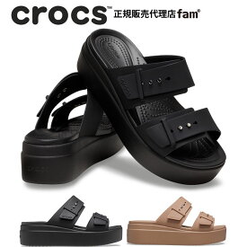 『50%OFF』クロックス crocs【レディース サンダル】Brooklyn Buckle Low Wedge W/ブルックリン バックル ロー ウェッジ W｜##