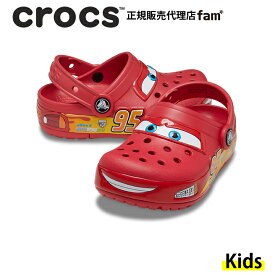 『20%OFF』クロックス crocs【キッズ サンダル】Cars LMQ Crocband Clog T/ディズニー アンド ピクサー カーズ 「ライトニング・マックィーン」 クロッグ トドラー/レッド｜●