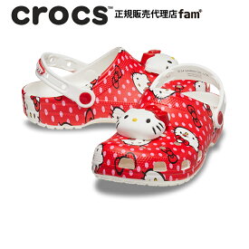 クロックス crocs【メンズ レディース サンダル】Hello Kitty Red Classic Clog/ハローキティ レッド クラシック クロッグ｜##