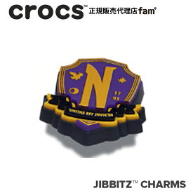 クロックス アクセサリー【jibbitz ジビッツ】Wednesday Nevermore Badge/「ウェンズデー」ネバーモア バッジ｜10013607